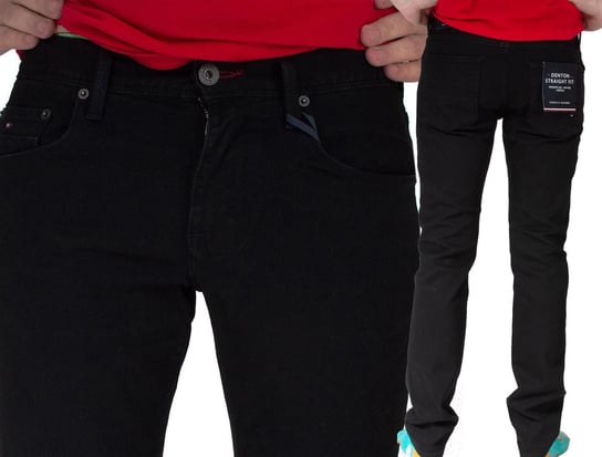 Spodnie Tommy Hilfiger Denton czarne jeans czarny W31 L34 Tommy Hilfiger