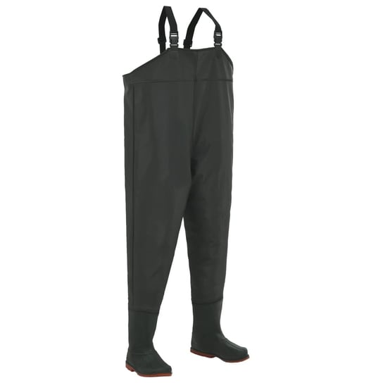 Spodniobuty wędkarskie, zielone, poliester/PVC, 10 Zakito