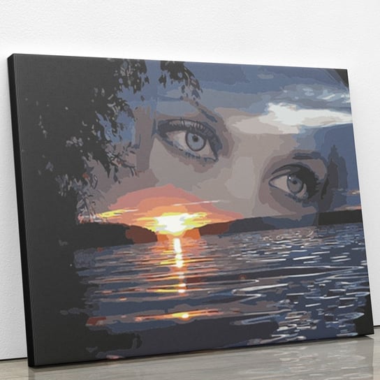Spojrzenie na jezioro - Malowanie po numerach 50x40 cm ArtOnly