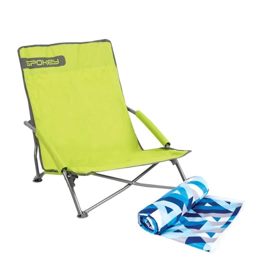 Spokey, Krzesło plażowe z ręcznikiem, zielony, Panama Spokey