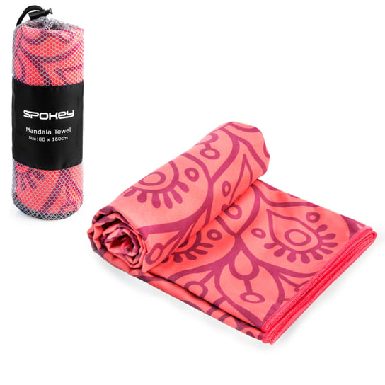 Spokey, Ręcznik szybkoschnący, Mandala Towel, różowy, 80x160 cm Spokey