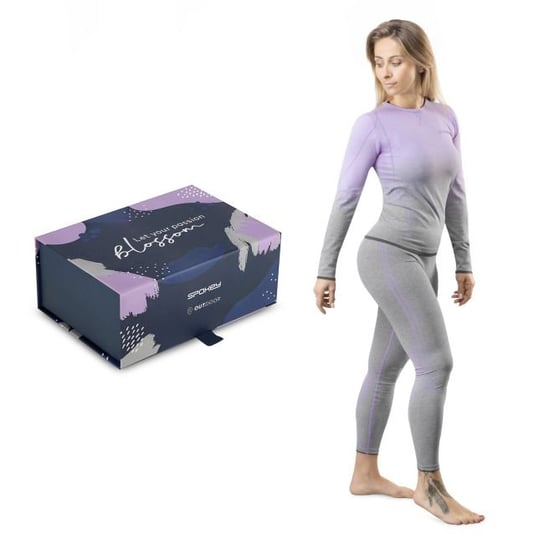 Spokey Zestaw bielizny termoaktywny Flora Set  L/XL fiolet Spokey