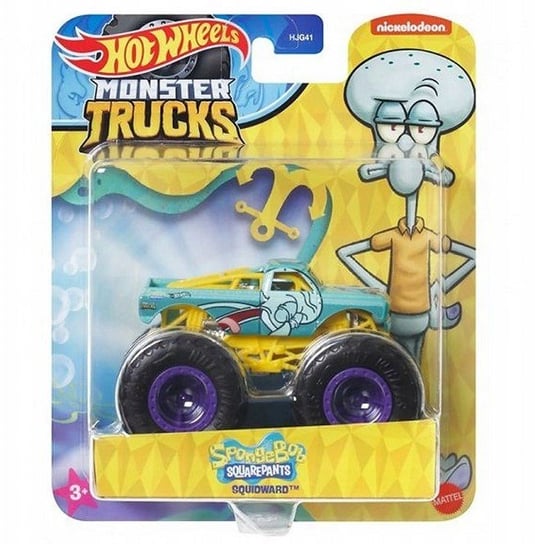spongebob kanciastoporty skalmar squidward auto hot wheels figurka Mattel