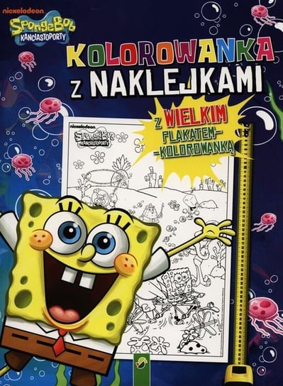 SpongeBob, kolorowanka z naklejkami Opracowanie zbiorowe