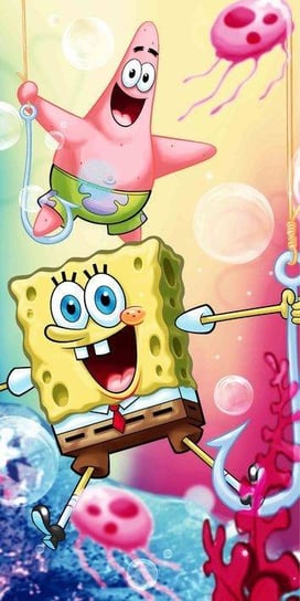 Spongebob Pan Gąbka Ręcznik Dla Dzieci 140X70 Jerry Fabrics