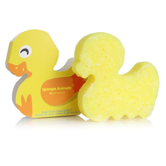 Spongelle, Sponge Animals Kids, Gąbka Nasączona Mydłem Do Mycia Ciała Dla Dzieci, Duck Spongelle