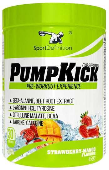 Sport Definition, Pump Kick, 453 g, truskawka+mango Sport Definition