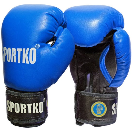 SportKO, Rękawice bokserskie PK1, niebieski, 12 uncji SportKO