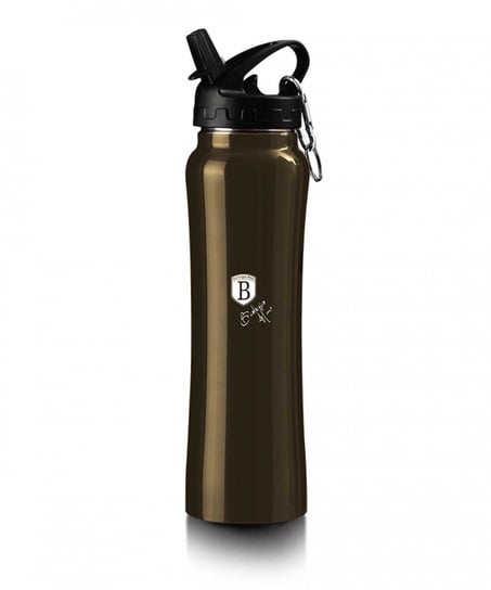 Sportowa butelka termiczna Berlinger Haus Shiny Black, czarny, 0,5L, , BH/7500 Berlinger Haus