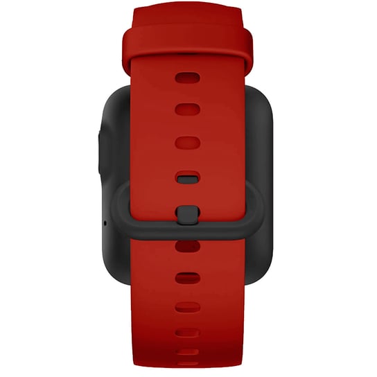 Sportowa opaska na nadgarstek Xiaomi Watch i Mi Watch Lite Silikonowa miękka w dotyku czerwona Avizar