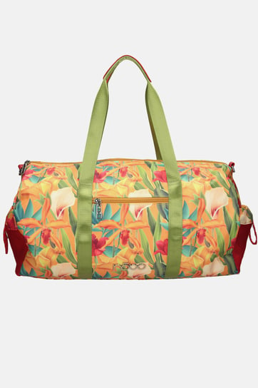 Sportowa torba Nobo z kwiatowym printem pomarańczowa Nobo
