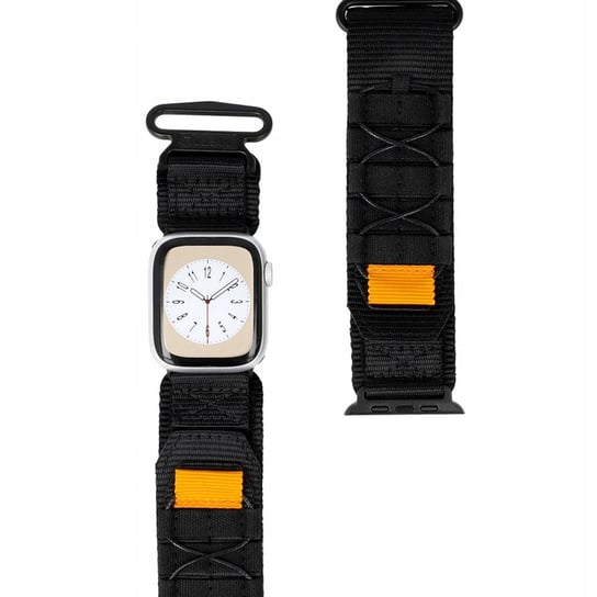 Sportowy pasek do zegarka Bizon Strap Watch Adventure do Apple Watch 38/40/41 mm, czarny Bizon