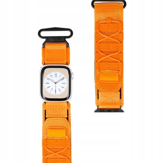 Sportowy pasek do zegarka Bizon Strap Watch Adventure do Apple Watch 38/40/41 mm, pomarańczowy Bizon