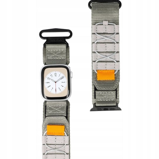 Sportowy pasek do zegarka Bizon Strap Watch Adventure do Apple Watch 38/40/41 mm, szary Bizon