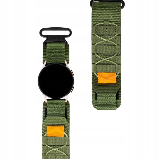 Sportowy pasek do zegarka Bizon Strap Watch Adventure do Galaxy Watch 20mm, khaki Bizon