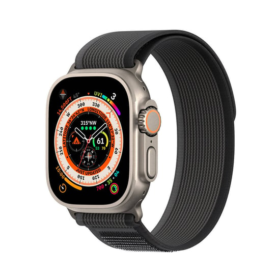 Sportowy pasek na rzepy do Apple Watch 8 / 7 / 6 / SE / 5 / 4 / 3 / 2 / 1 (38, 40, 41 mm) Dux Ducis Strap YJ Version - czarno-szary Dux Ducis