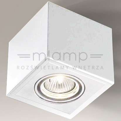 Spot LAMPA sufitowa AWA H 7084 Shilo metalowa OPRAWA regulowana kostka ELOY cube biała Shilo