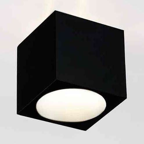 Spot LAMPA sufitowa Cubo Nero Orlicki Design metalowa OPRAWA natynkowa kostka cube czarna Orlicki Design