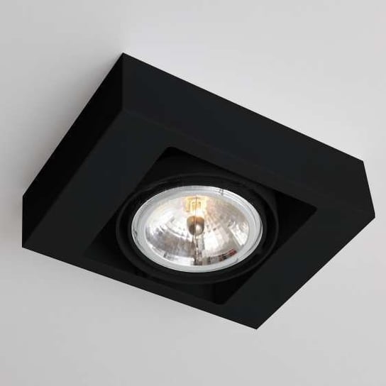 Spot LAMPA sufitowa KOGA 1152 Shilo natynkowa OPRAWA prostokątna metalowa do łazienki czarna Shilo