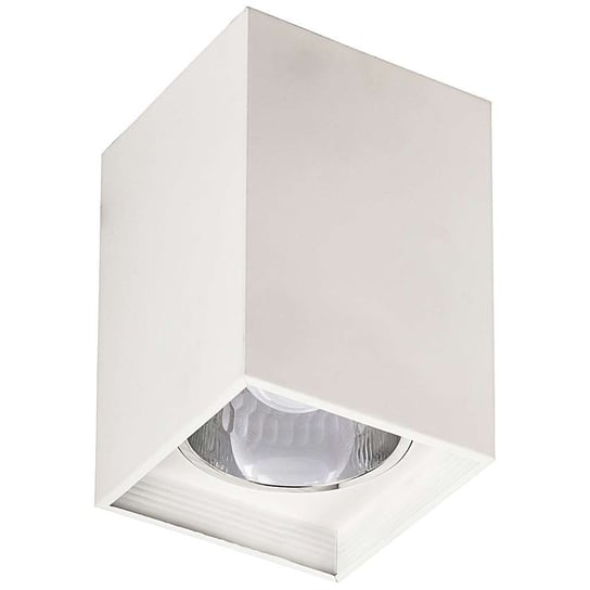 Spot LAMPA sufitowa MADDOX 2486 Rabalux metalowa OPRAWA prostokątna downlight kostka cube biała matowa Rabalux