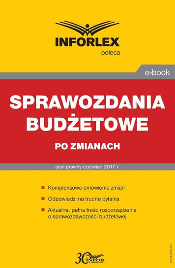 Sprawozdania budżetowe po zmianach - ebook PDF Opracowanie zbiorowe