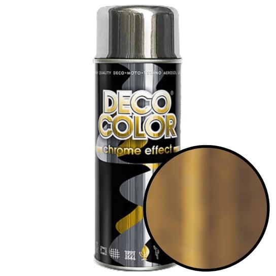 Spray 400ml efekt chromu złoty Deco Color 12250 Deco Color