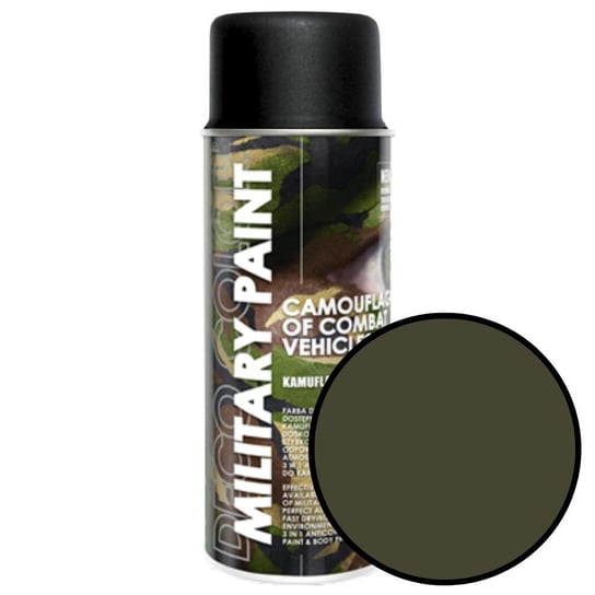 Spray 400ml RAL 7013 brązowy szary antyrefleksyjny Military brown uniform Deco Color 287013 Deco Color