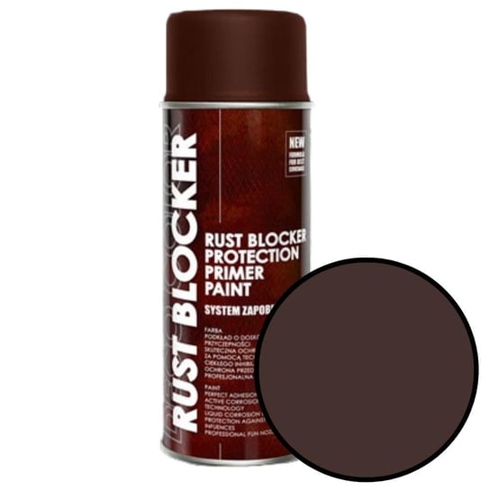 Spray 400ml RAL 8017 brązowy 4w1 na rdzę Rust Blocker Deco Color 18700 Deco Color