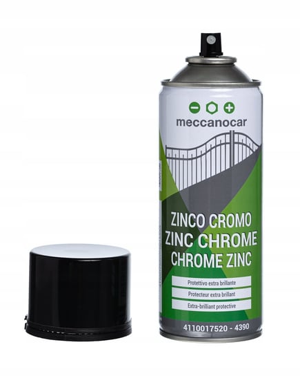 SPRAY ANTYKOROZYJNY na bazie cynku - KOLOR CHROM - MECCANOCAR Meccanocar