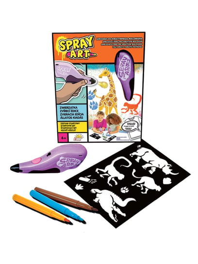 Spray Art., zestaw starowy Zwierzątka Spray Art.