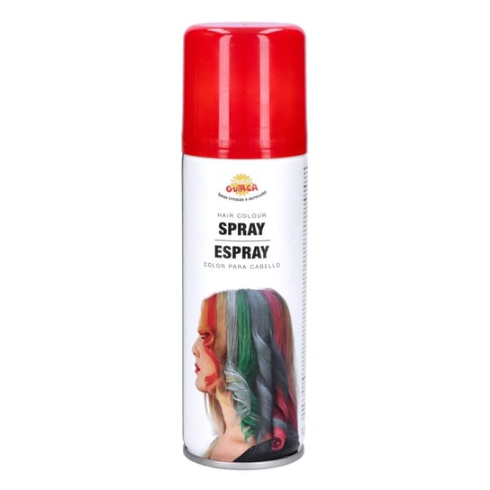 Spray Do Włosów Fluorescencyjny Świecący Czerwony ABC