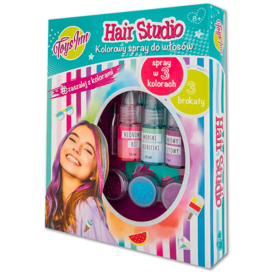 Spray do włosów, Hair studio, 3 kolory toys inn