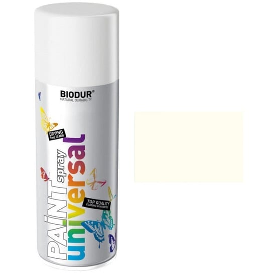 Spray Farba w sprayu biały połysk 400 ml szybkoschnąca Biodur Inna marka