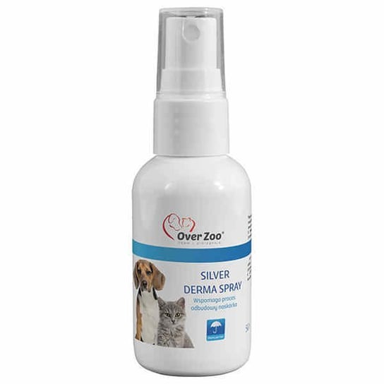 Spray odbudowa naskórka dla psa i kota OVERZOO Silver Derma, 50 ml Over Zoo