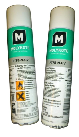 Spray Teflonowy Powłoka PTFE Lakier Molykote 400ml Molykote