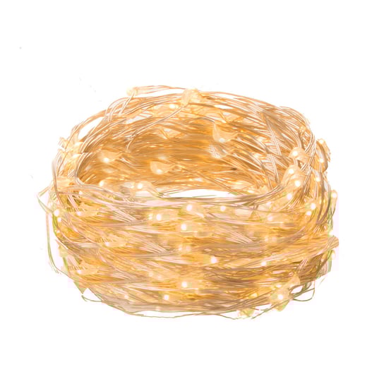 Springos, Lampki dekoracyjne na baterie, 50 LED, barwa ciepła biała Springos