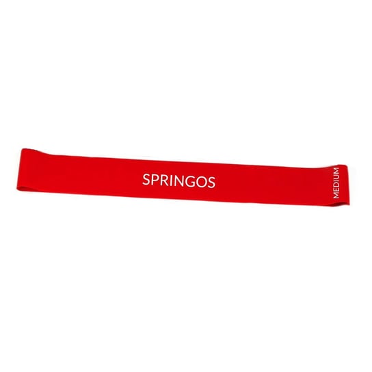 Springos, taśma treningowa, czerwona Springos