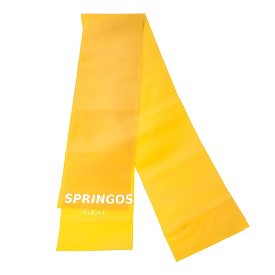 Springos, taśma treningowa, żółta, 1-2 kg Springos
