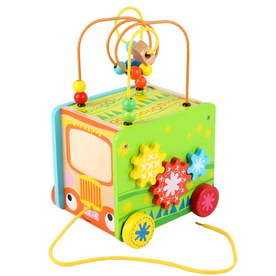 Sprytne Zabawki. Drewniane Auto Sorter Edukacyjny Z Pętlą Toys4Edu Inna marka
