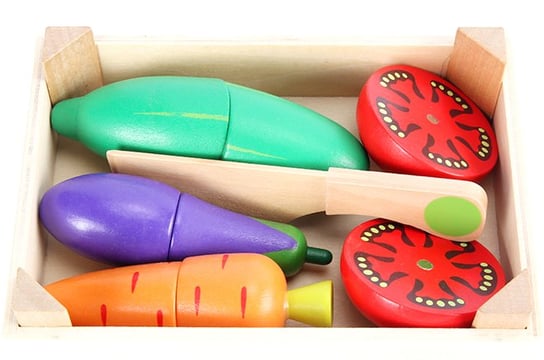 Sprytne Zabawki. Drewniane Warzywa Do Nauki Krojenia Toys4Edu Inna marka