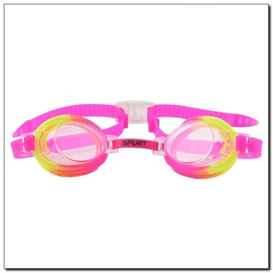 Spurt, Okulary pływackie, 173 AF, różowo-żółty Spurt