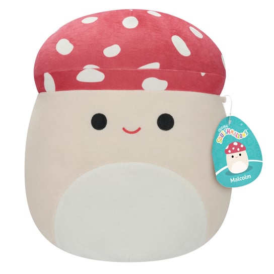 SQK - Large Plush (14" Squishmallows) (Malcolm - Red Spotted Mushroom) Phase 18 Squishmallows