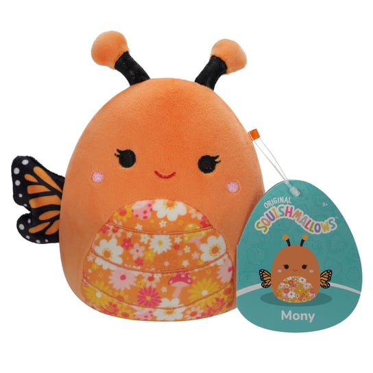 SQK - Large Plush (16" Squishmallows) (Mony - Orange Monarch Butterfly W/Floral Belly) Phase 18 Squishmallows