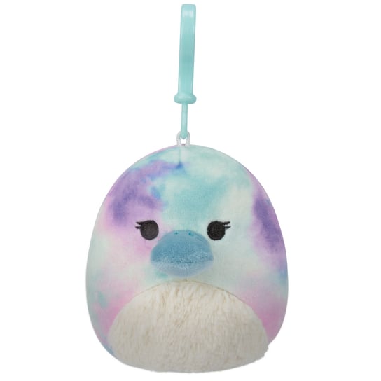 SQK - Little Plush (3.5" Clip-On Squishmallows) (Brindall - Rainbow Tie-Dye Platypus W/White Belly) Phase 19 Squishmallows