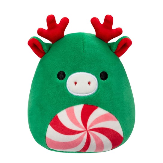 SQK - Little Plush (5" Squishmallows) (Green Moose W/Peppermint Swirl Belly) Squishmallows