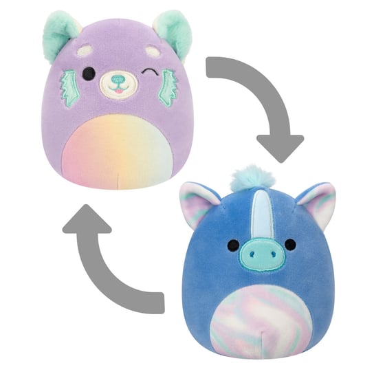 SQK - Little Plush (5" Squishmallows) (Lexis - Purple Red Panda/Romano - Blue Hippocampus - Flipamallows - Flipamallows) Phase 19 Squishmallows