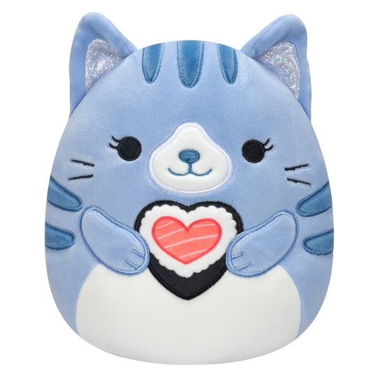 SQK - Little Plush (7.5" Squishmallows) (Carizma - Dark Blue Tabby Cat Holding Sushi) Squishmallows