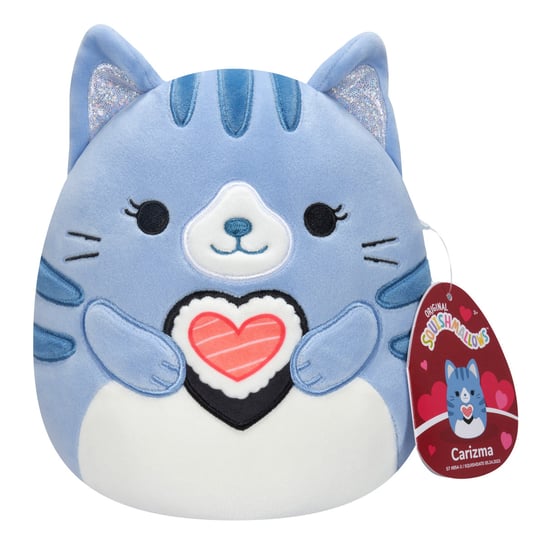 SQK - Little Plush (7.5" Squishmallows) (Carizma - Dark Blue Tabby Cat Holding Sushi) (Specialty) Squishmallows