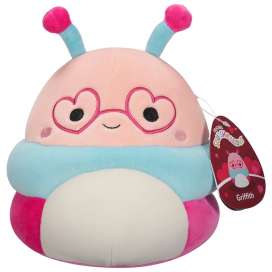 SQK - Little Plush (7.5" Squishmallows) (Griffith - Pink and Blue Caterpillar w/Heart Glasses) Squishmallows