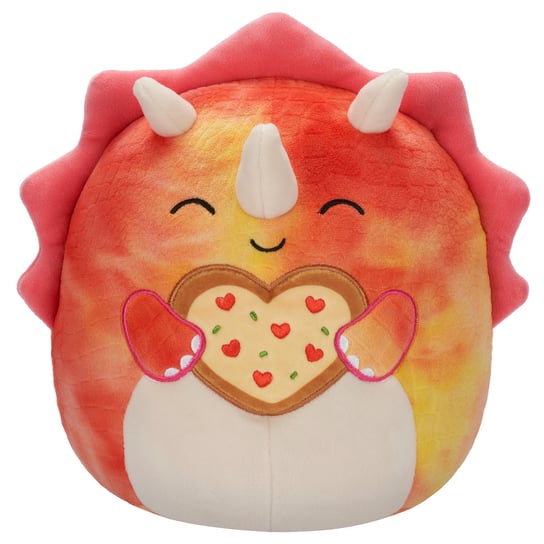 SQK - Little Plush (7.5" Squishmallows) (Trinity - Pink Triceratops Holding Pizza) (Specialty) Squishmallows